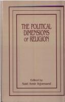 Cover for The Political dimensions of religion