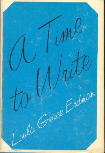 Cover for A time to write.