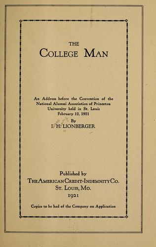 Cover for The college man