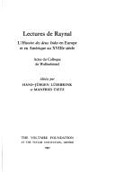 Cover for Lectures de Raynal