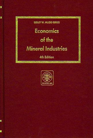 Cover for Economics of the mineral industries