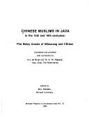 Cover for Chinese Muslims in Java in the 15th and 16th centuries