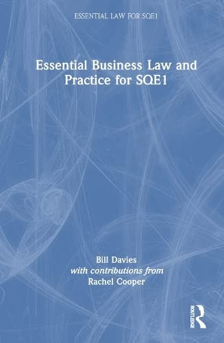 Cover for Essential Business Law and Practice for Sqe1