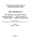 Cover for Tel Anafa II