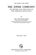 Cover for The Jewish community