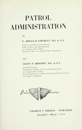 Cover for Patrol administration