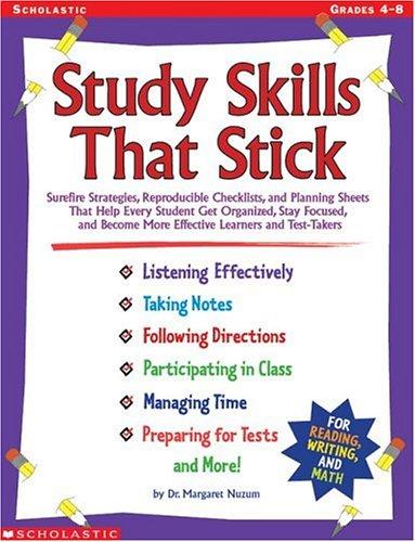 Cover for Study Skills That Stick (Grades 4-8)