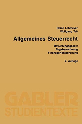 Cover for Allgemeines Steuerrecht