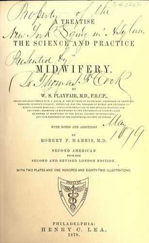 Cover for A treatise on the science and practice of midwifery