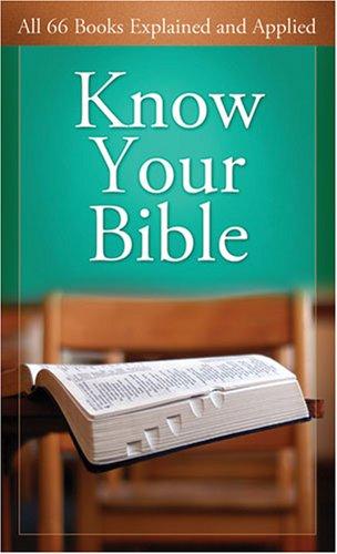 Cover for Know Your Bible