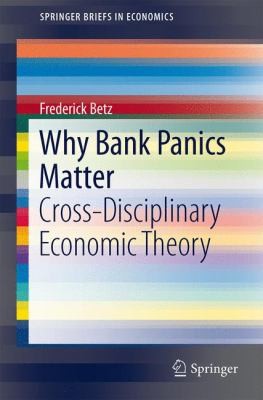 Cover for Why Bank Panics Matter