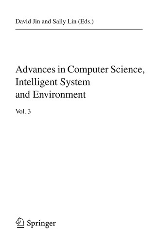 Cover for Advances in Computer Science, Intelligent System and Environment