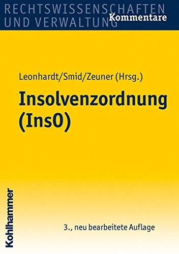 Cover for Insolvenzordnung (Inso) (German Edition)