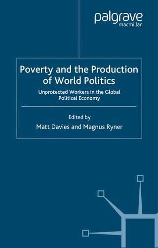 Cover for Poverty and the production of world politics