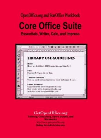 Cover for OpenOffice.org and StarOffice Core Office Suite Workbook