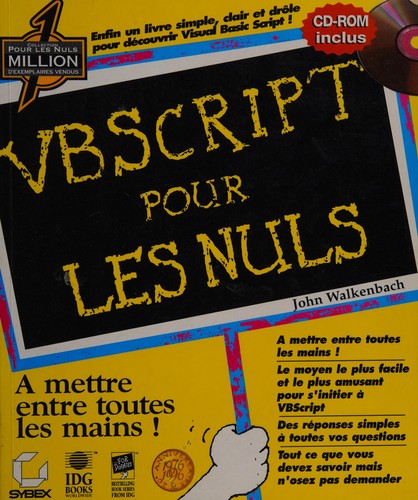 Cover for VBSCRIPT pour les nuls
