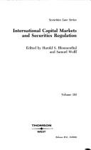 Cover for International capital markets and securities regulation