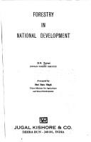 Cover for Forestry in national development