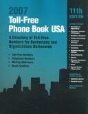 Cover for Toll-free Phone Book USA 2007