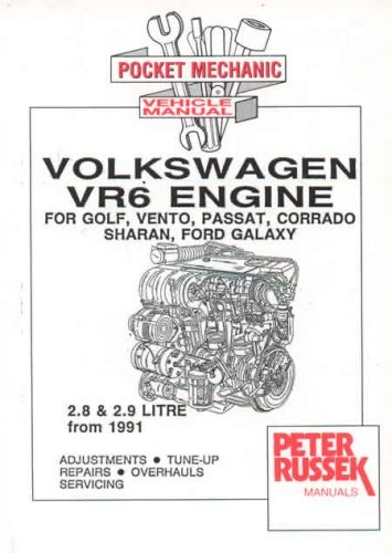 Cover for VW VR6 Engines, 2.8 and 2.9 Litre (Engine Manual)