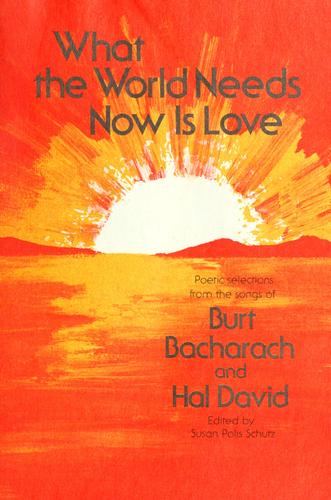 Cover for What the world needs now is love