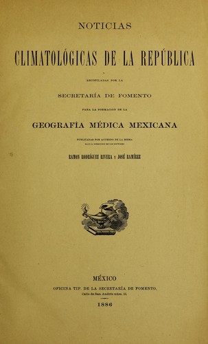 Cover for Noticias climatol©đgicas de la rep©ðblica