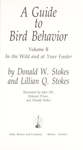 Cover for Stokes guide to bird behavior