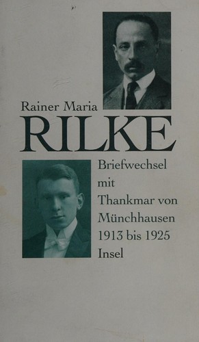 Cover for Briefwechsel mit Thankmar von Münchhausen 1913 bis 1925