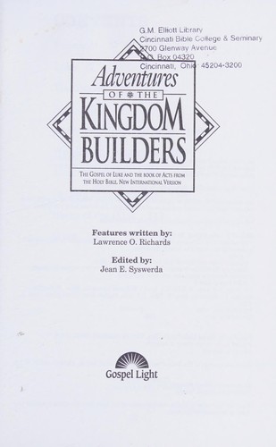 Cover for Adventures of the kingdom builders