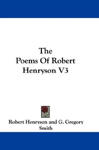 Cover for The Poems Of Robert Henryson V3
