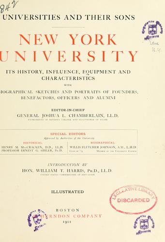 Cover for New York university