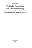 Cover for Politische Hemmnisse von Strukturanpassung