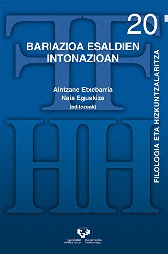 Cover for Bariazioa esaldien intonazioan