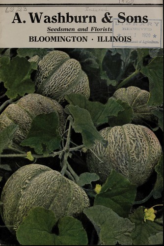 Cover for A. Washburn & Sons [catalog]