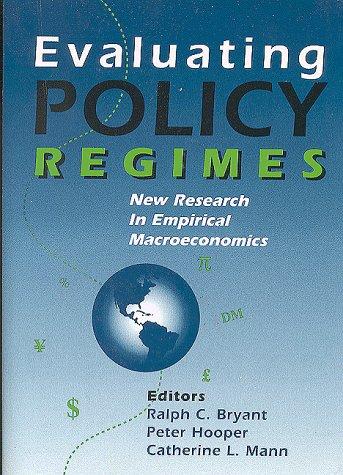 Cover for Evaluating Policy Regimes