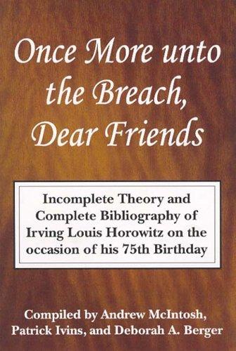 Cover for Once More Unto the Breach, Dear Friends