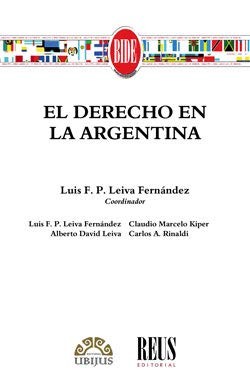 Cover for El Derecho en la Argentina