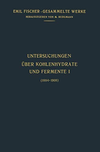 Cover for Untersuchungen Über Kohlenhydrate und Fermente