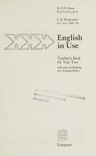Cover for English in use