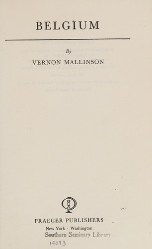Cover for Belgium.