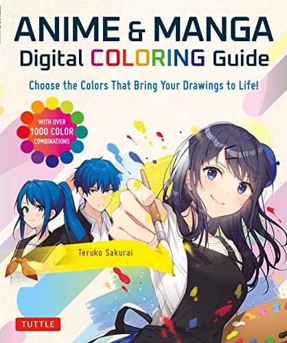 Cover for Anime and Manga Digital Coloring Guide
