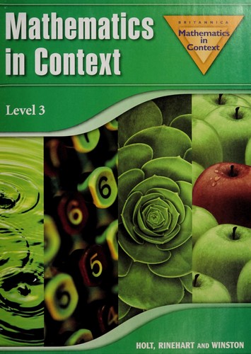 Cover for Mathematics in context.