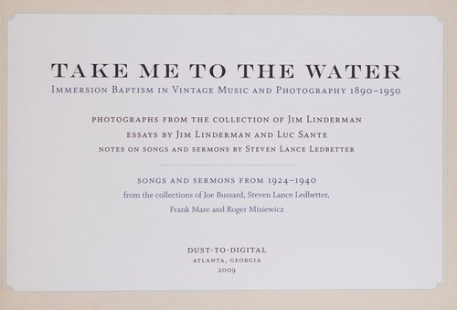 Cover for Take me to the water