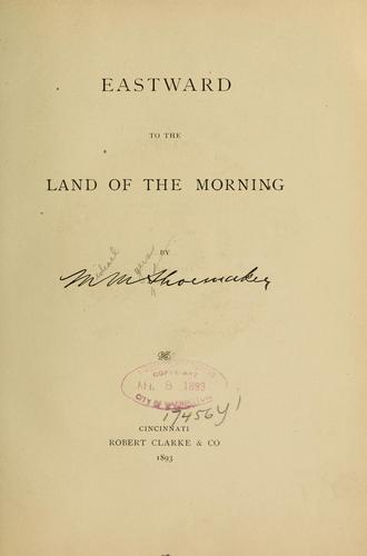 Cover for Eastward to the Land of the morning