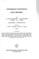 Cover for Contemporary Conceptions of Social Philosophy