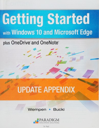 Cover for Getting Started with Windows 10 with Anniversary Update Workbook