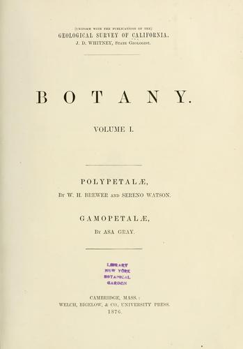 Cover for Botany 