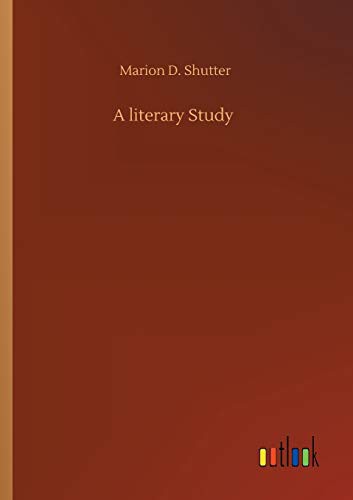 Cover for A literary Study
