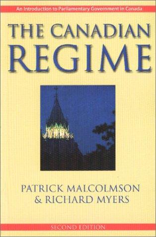Cover for The Canadian regime