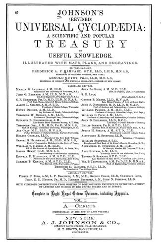 Cover for Johnson's (revised) universal cyclopaedia